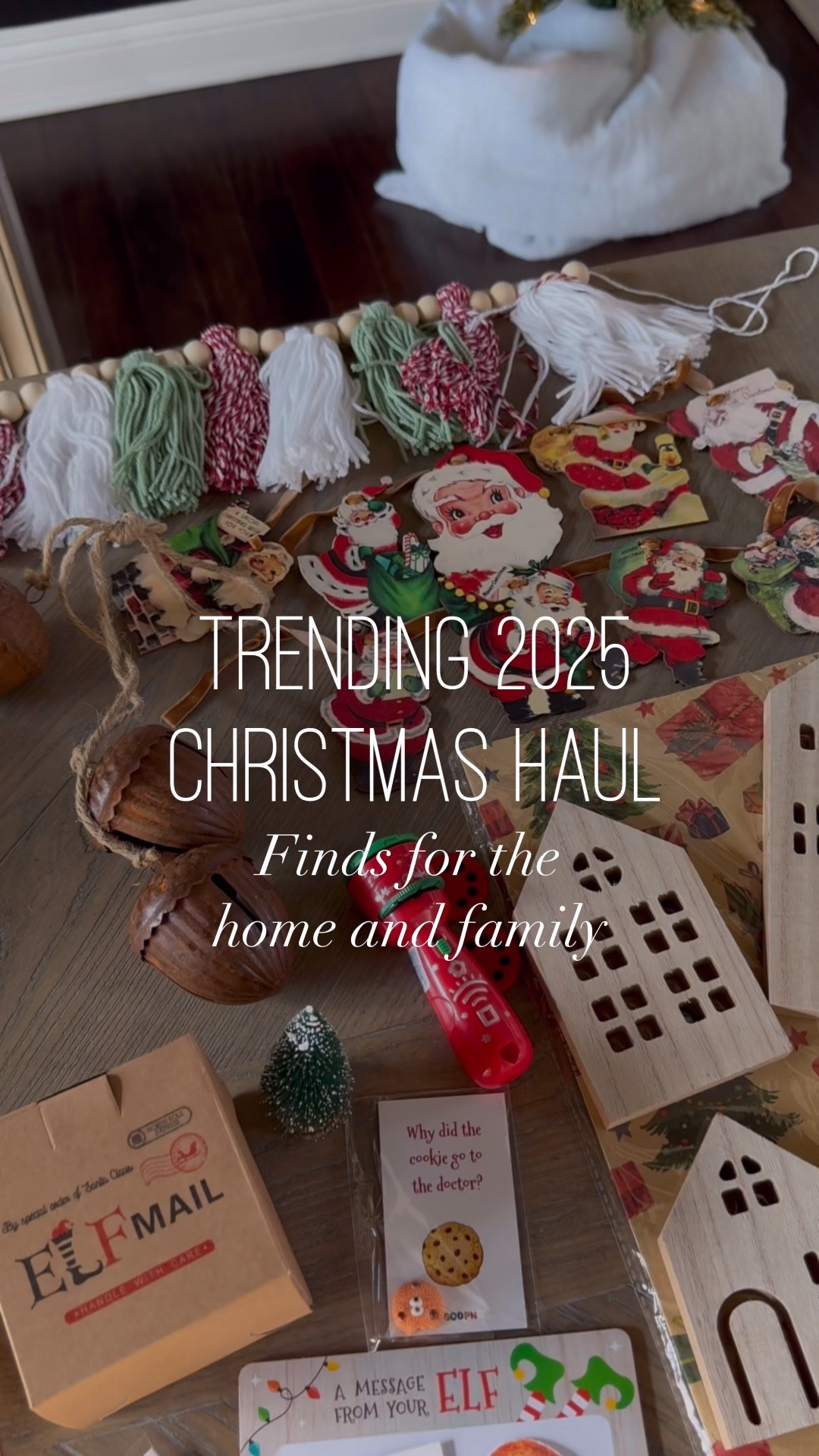 Trending 2025 Christmas decor that will elevate and simplify your holiday season: 
* Vintage garlands  
* Wooden houses for mantle
* Pet sleigh bed
* Elf on the shelf kit with pre-assembled ideas + props 🤫 
* Wooden acorn bell garland 
* Kids’ flashlight projector toy (the kids LOVE these before bed) 
* Light up ribbon decor 

#shoptemu #christmastree #giftideas #christmasdecorideas #christmas2025  #temu #temufinds #holidayhomedecor #shoptemu 


#LTKGiftGuide #LTKHoliday