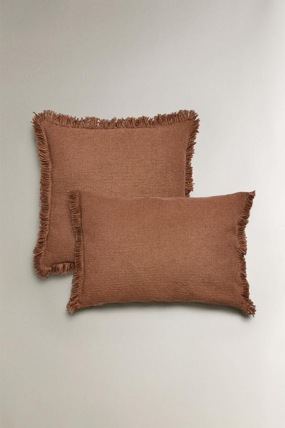 FRINGED THROW PILLOW COVER | Zara US