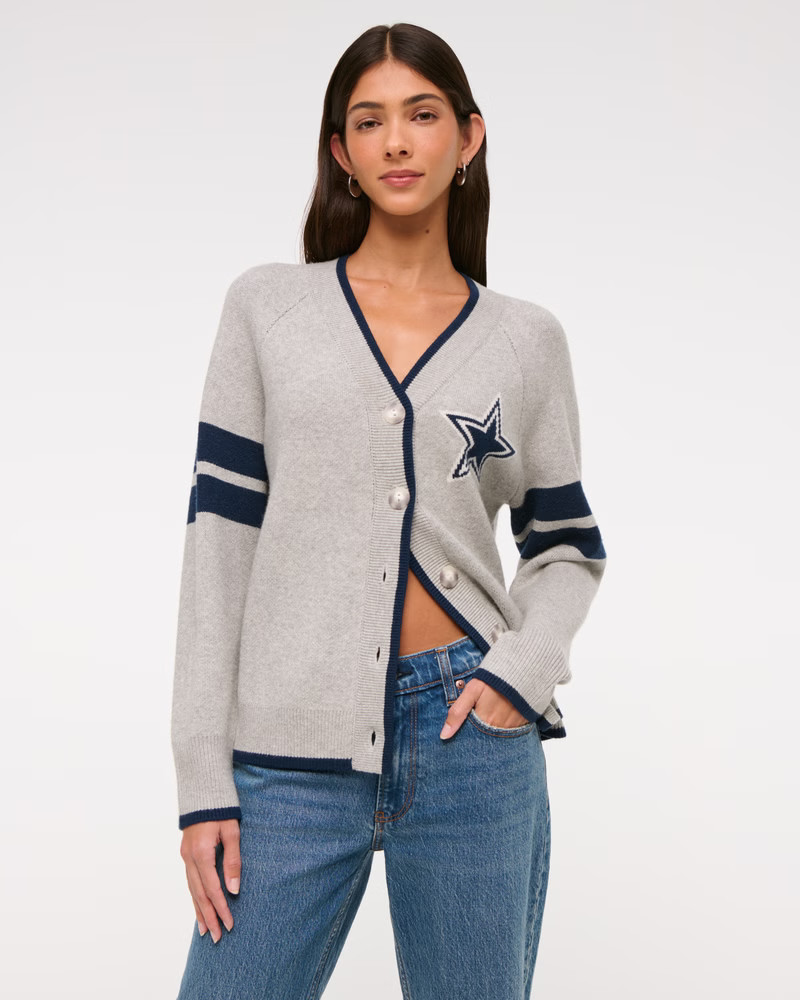 Dallas Cowboys LuxeLoft Cardigan | Abercrombie & Fitch (US)