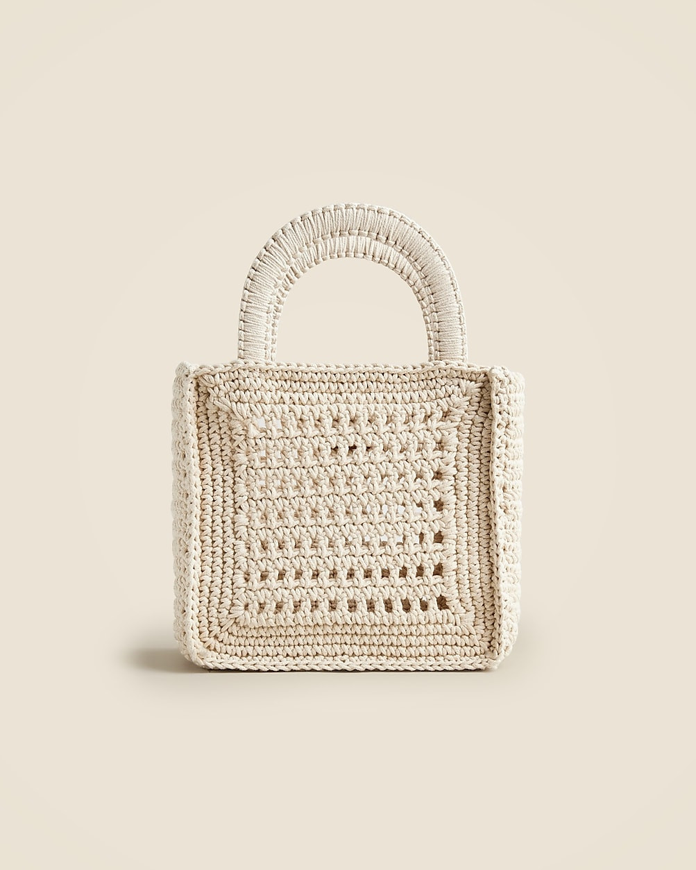 Crochet top-handle bag | J. Crew US