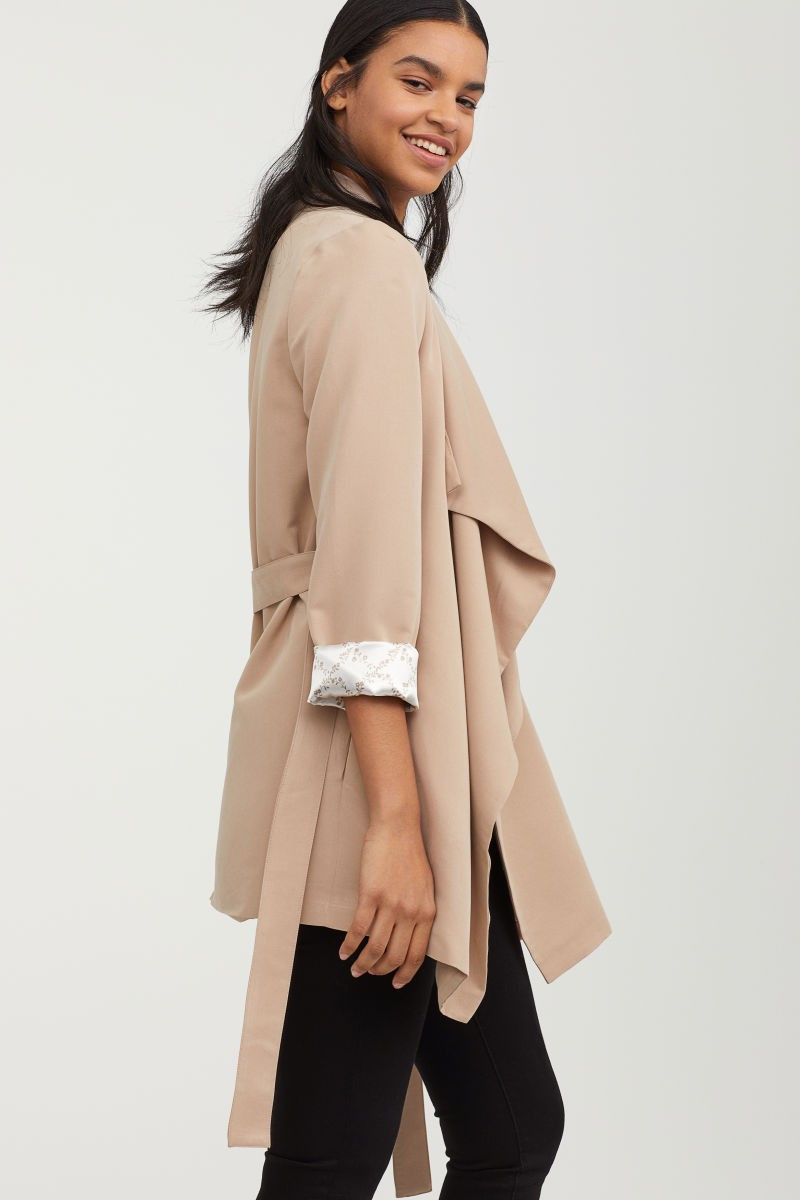 H&M Coat with Draped Lapels $59.99 | H&M (US)