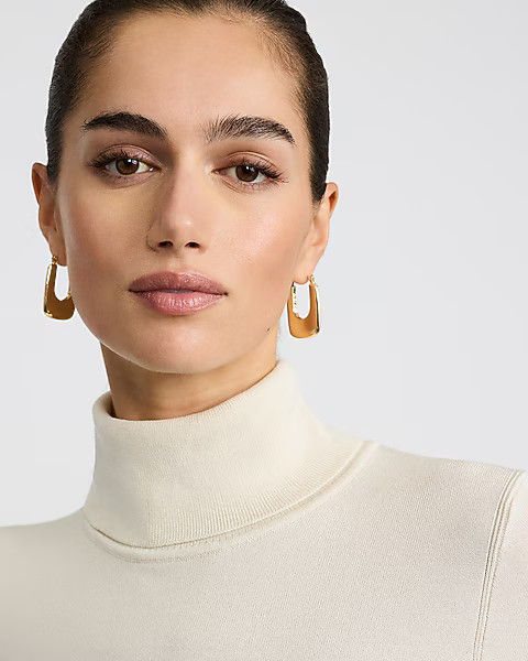 Chunky Rectangular Hoop Earrings | Express