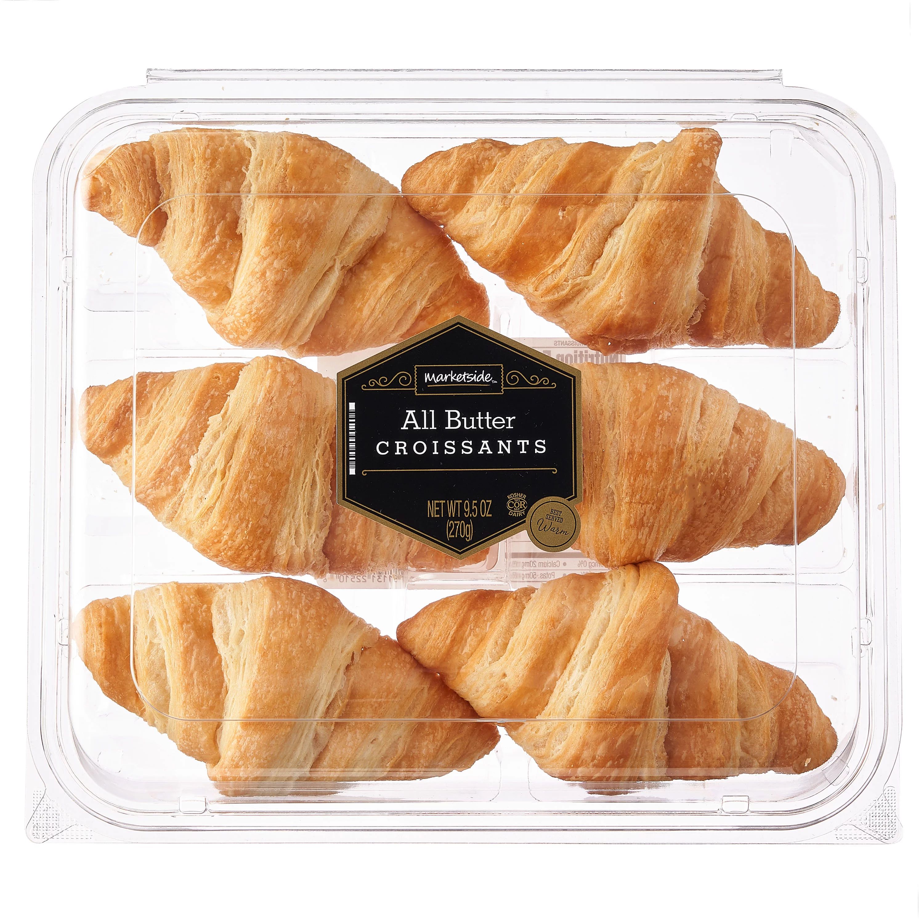 Marketside All Butter Croissants, 9.5 oz, 6 Count - Walmart.com | Walmart (US)