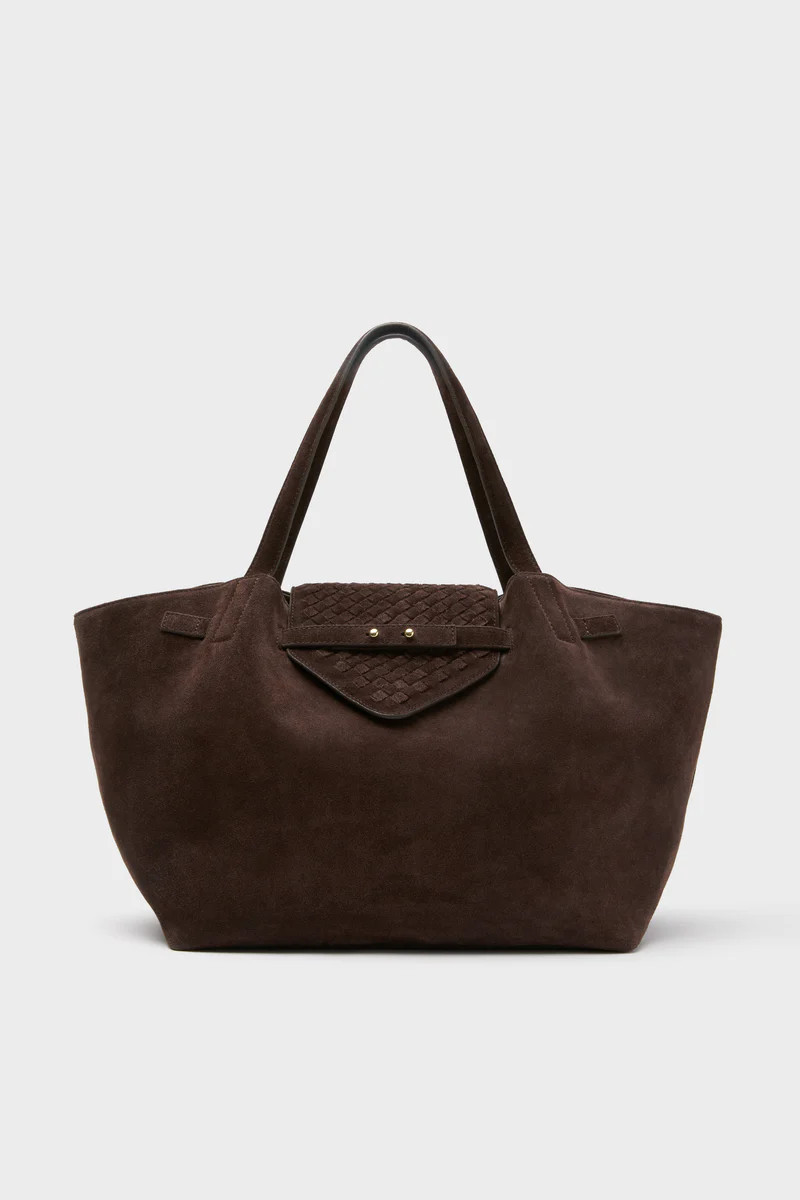 Espresso Suede Blaine Tote | Tuckernuck (US)