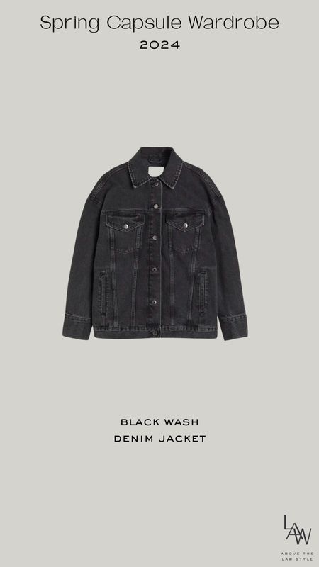 Spring Capsule: Black Denim Jacket

#LTKfindsunder100 #LTKstyletip #LTKfindsunder50