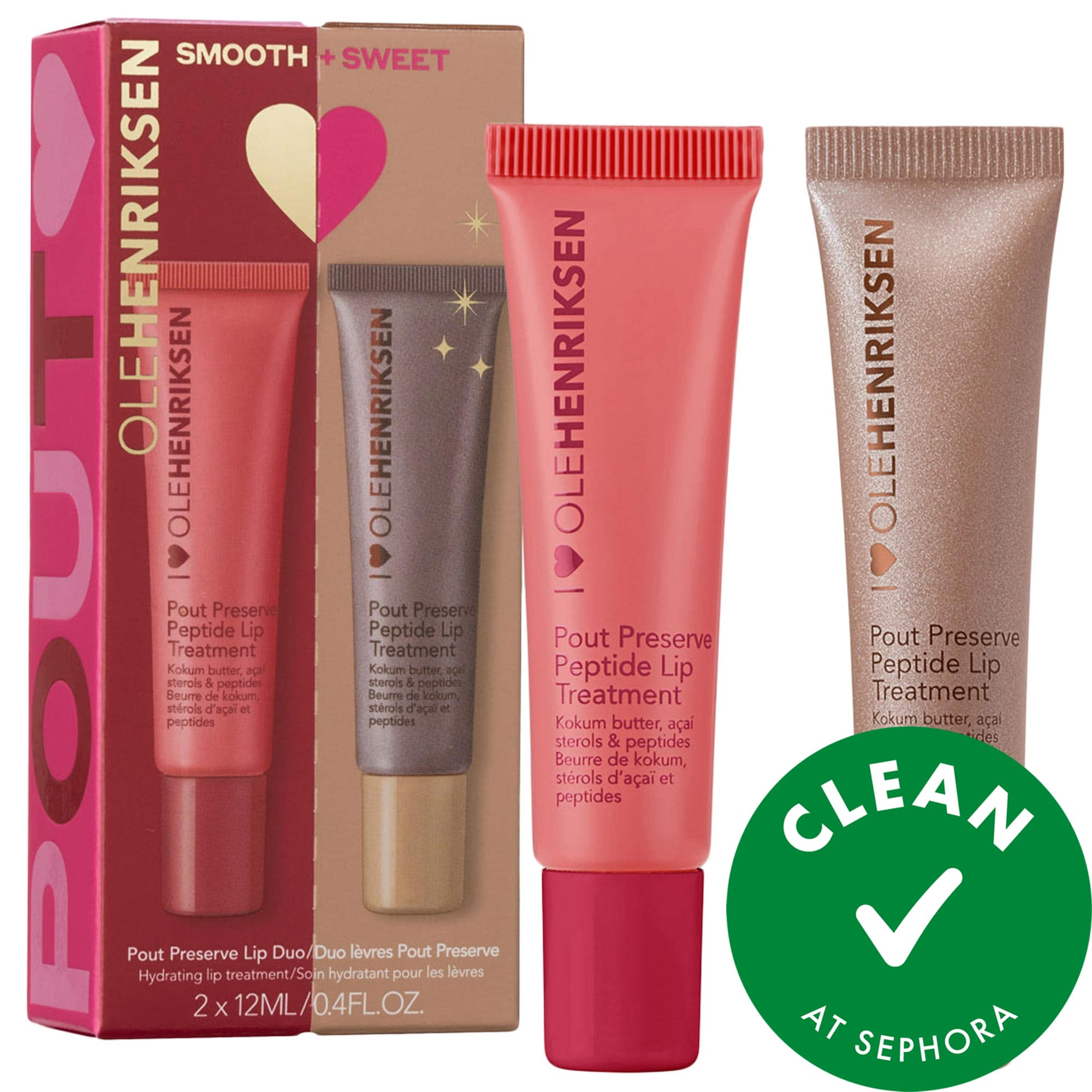 OLEHENRIKSEN Smooth + Sweet Pout Preserve Peptide Lip Duo 0.4oz/12ml | Sephora (US)