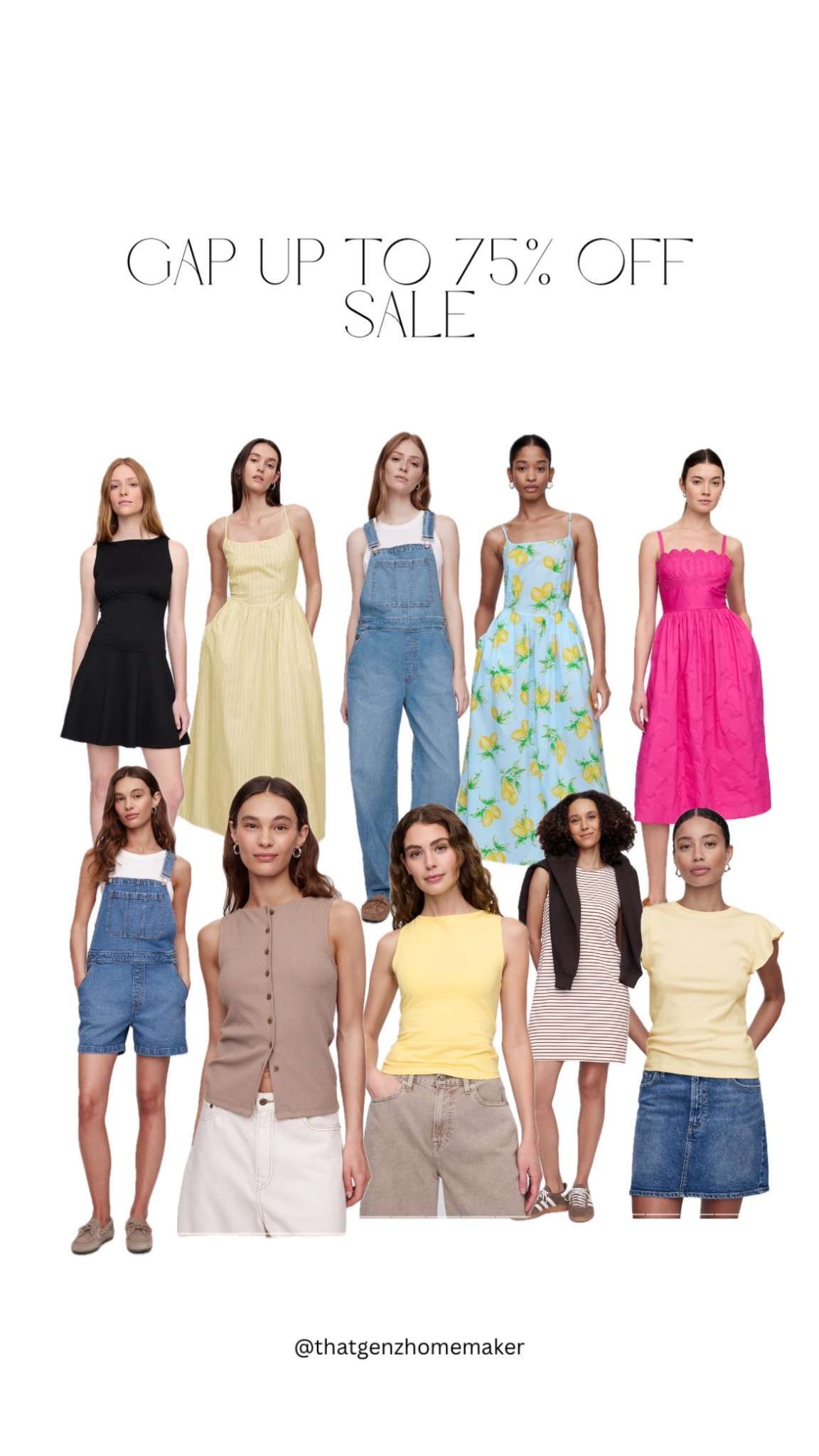 up to 75% off Gap sale!! 

summer sale, summer clothing, summer dresses, summer casual, overalls, shortfalls, butter yellow



#LTKFindsUnder50 #LTKSaleAlert #LTKSeasonal