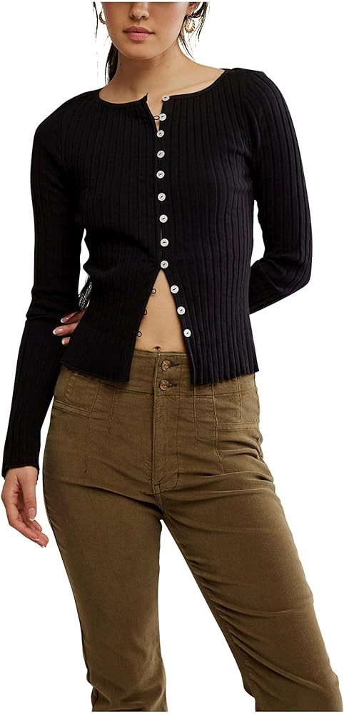 Free People womens Tilly Long Sleeve Cardi | Amazon (US)