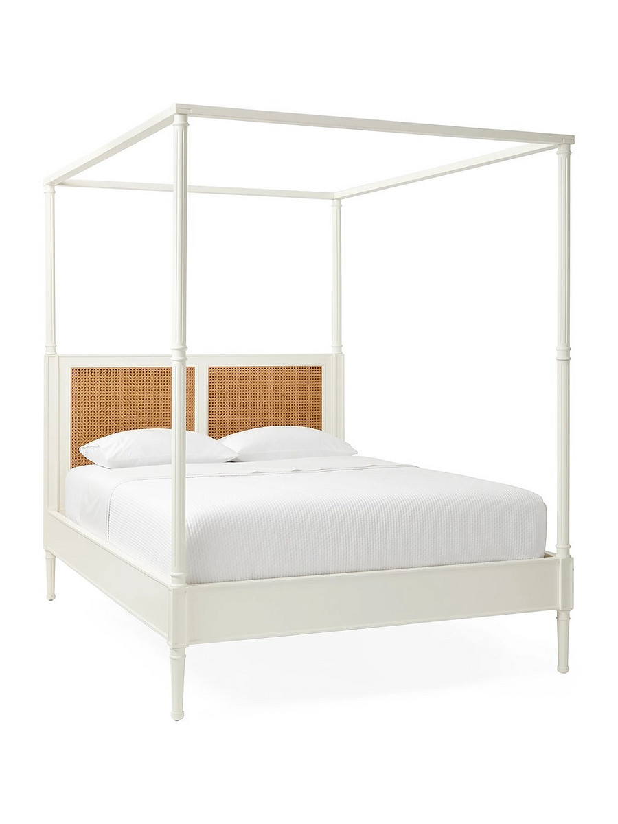 Harbour Cane Four Poster Bed | Serena and Lily