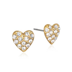 Pavé  Heart Stud Earrings | Sequin