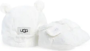 Bixbee Faux Fur Beanie & Booties Set | Nordstrom