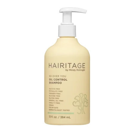 Hairitage Oil Control Clarifying Shampoo with Aloe Vera for Oily Hair and Scalp 13oz | Walmart (US)