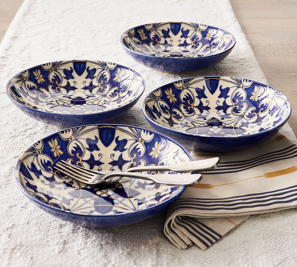 Lisbon Stoneware Cereal Bowls - Set of 4 | Pottery Barn (US)