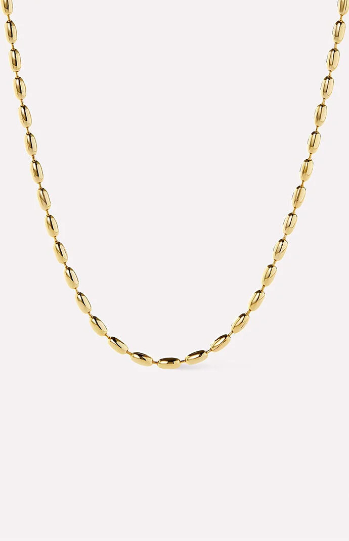 Ana Luisa Capri Ball Chain Necklace in Gold | PacSun