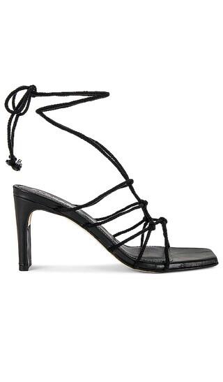 Unique Laced Heel in Black | Revolve Clothing (Global)