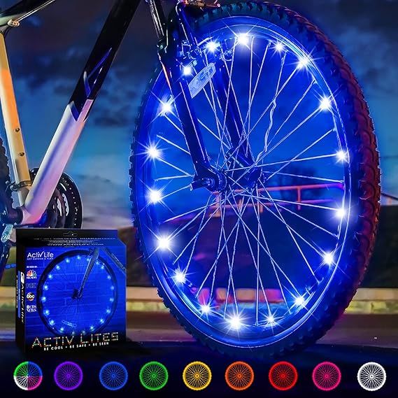 Activ Life LED Bike Wheel Lights with Batteries Included! Get 100% Brighter and Visible from All ... | Amazon (US)