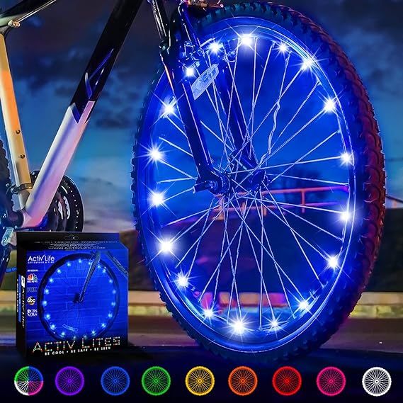 Activ Life LED Bike Wheel Lights with Batteries Included! Get 100% Brighter and Visible from All ... | Amazon (US)
