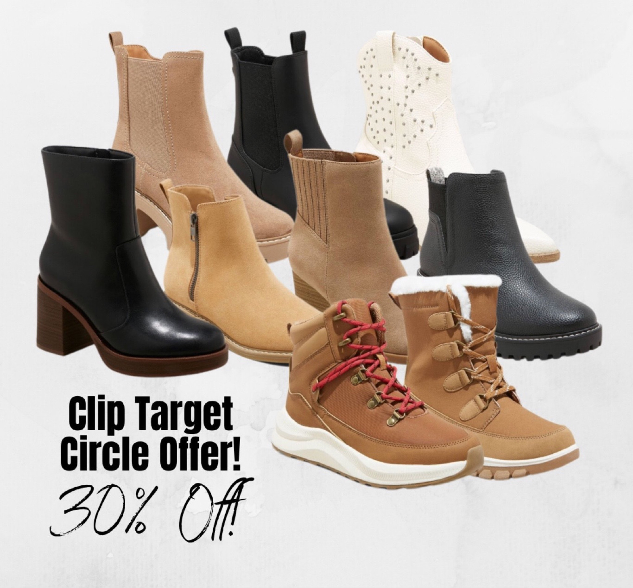 Boot deals clips target