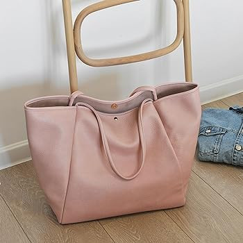 Oversize Pu Leather Tote Women Weekender Bag Shopper Handbag Travel Purse | Amazon (US)