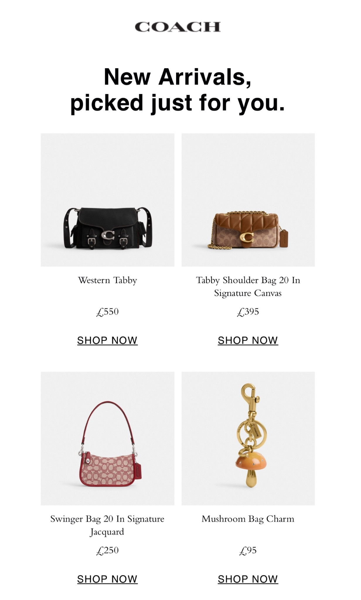 coach new arrival picks via my email! especially obsessed with the mushroom bag charm it’s sooo cute!!

🏷️ coach bag, bag charms, designer handbags, shoulder bags, 2025 fashion 

#LTKeurope #LTKluxury #LTKbag