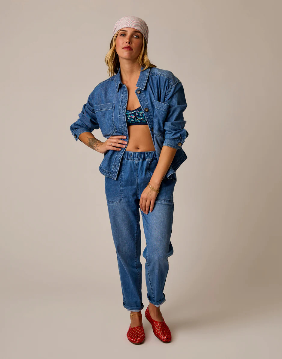 Flora Denim Shacket: Magnolia | Carve Designs