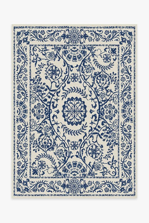 Delphina Delft Blue Rug | Ruggable