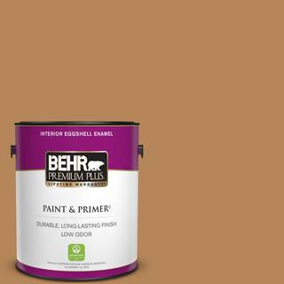 1 gal. #S270-6 Almond Brittle Eggshell Enamel Low Odor Interior Paint & Primer | The Home Depot