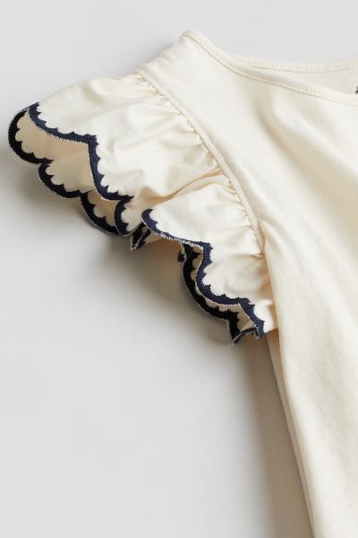 Jersey Top with Eyelet Embroidery | H&M (US + CA)