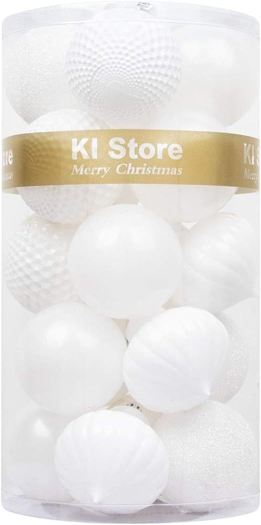 KI Store 20ct Christmas Ball Ornaments Shatterproof Christmas Decorations Large Tree Balls for Ho... | Amazon (US)