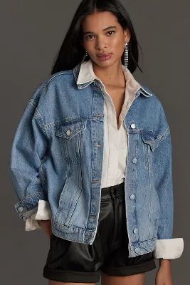 The Weston Denim Boyfriend Jacket by Pilcro | Anthropologie (US)