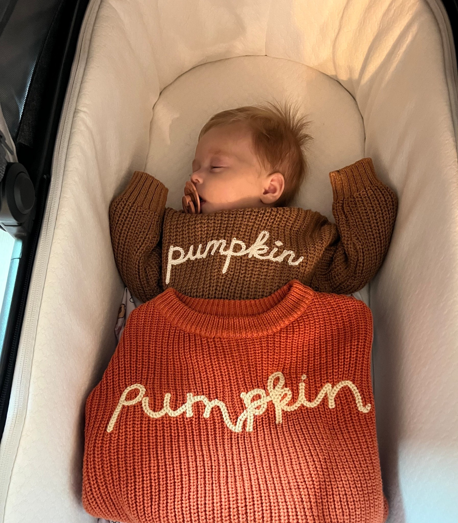 Cute little matching knit sweaters for the girls that can be worn through Thanksgiving! 🍂 

#LTKKids #LTKBaby