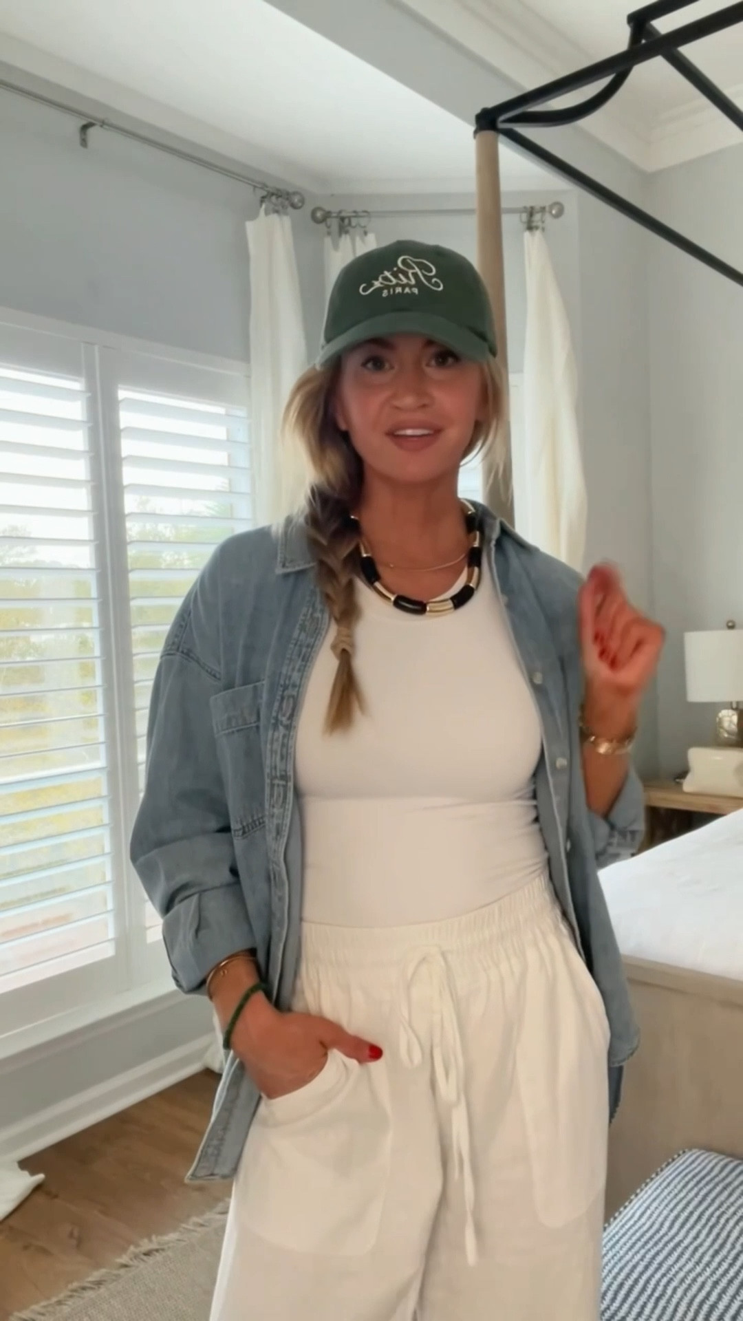 Casual beach look!
Denim top: runs slightly big wearing size small. 
Plants: run TTS, wearing size small. 

#LTKgrwm #LTKdayinmylife #LTKootd