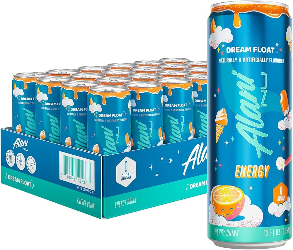 Alani Nu DREAM FLOAT, Sugar Free, Low Calorie Energy Drinks, 200mg Caffeine, Biotin, B Vitamins, ... | Amazon (US)