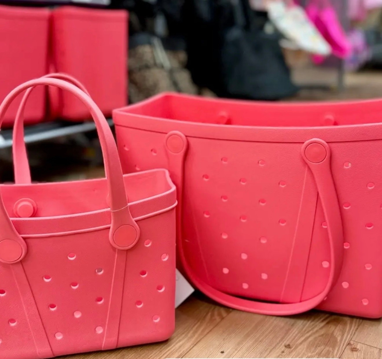 Full size and mini bogg bag dupes under $20 at Walmart! Perfect for a beach day or pool day 

#LTKmomlife #LTKgrwm #LTKSwim