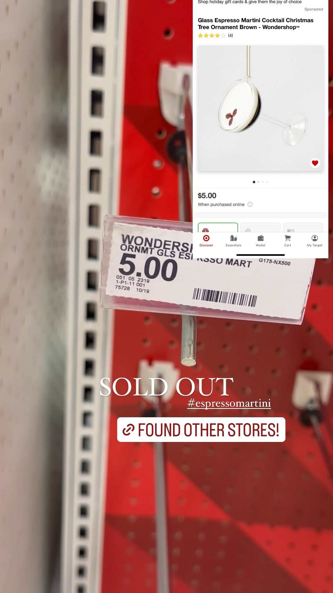 Target viral espresso martini ornament

🔗 My  LTK Shop & Amazon Storefront - “Megan Quist” have many espresso martini ornaments, clothing, decor, pets, baby, all the tini things! 

#espressomartini #targetwondershop #giftguide #espressomartinichristmasornament #espressomartiniera 

#LTKCyberWeek #LTKSeasonal #LTKHolidaySale