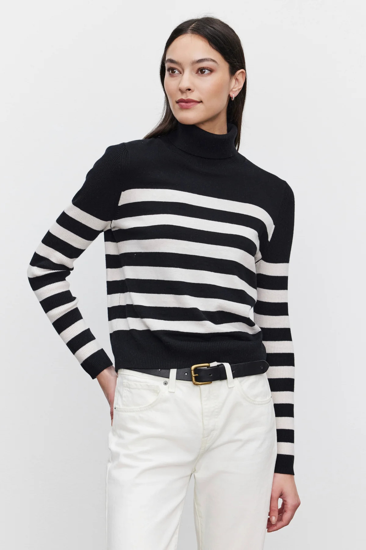 KORIE LUX COTTON CASHMERE TURTLENECK SWEATER | Velvet by Graham & Spencer