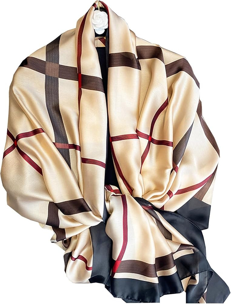 Dress Scarves Shawl Wraps Long Silky Scarf for Women Dressy Fashion Lightweight for Decorative Fo... | Amazon (US)