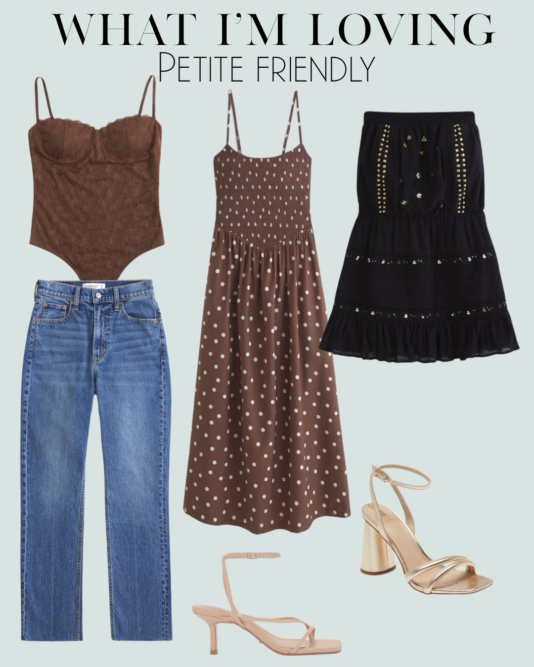 Summer fall date night tops jeans and top petite friendly size xxs and jeans 23xs or 23s polka dot dresses fall outfit 

#LTKFindsUnder50 #LTKSaleAlert #LTKPetite