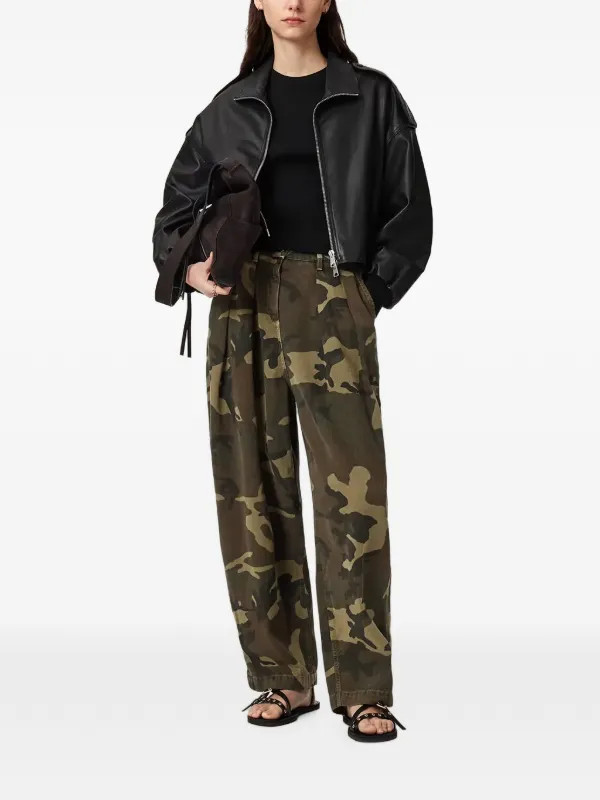 camouflage-print pleated trousers | Farfetch Global