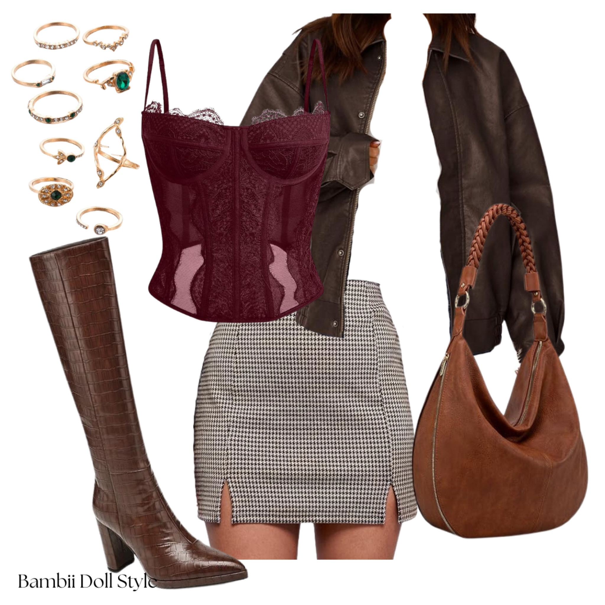 I love pairing leather and lace in fall outfits 💅🏼

#LTKFindsUnder50 #LTKNYFW #LTKStyleTip