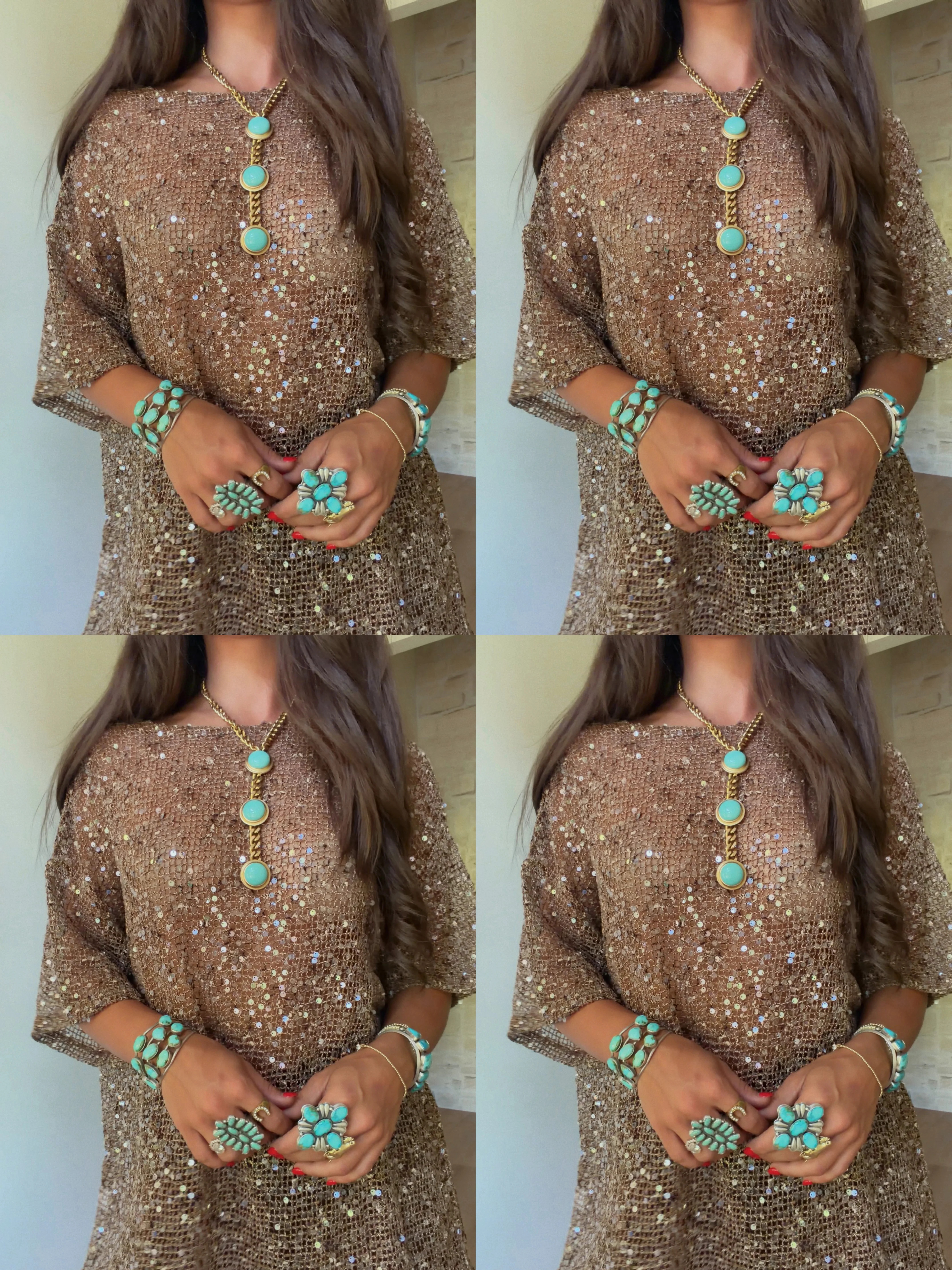 Sequin Oversized Top in 4 Colors - PREORDER | Glitzy Bella