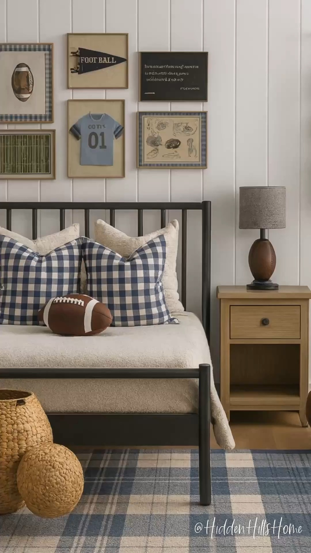 boys bedroom decor, football themed bedroom design, kids room mood board, sports themed bedroom ideas #bedroom

#LTKKids #LTKHome #LTKSaleAlert