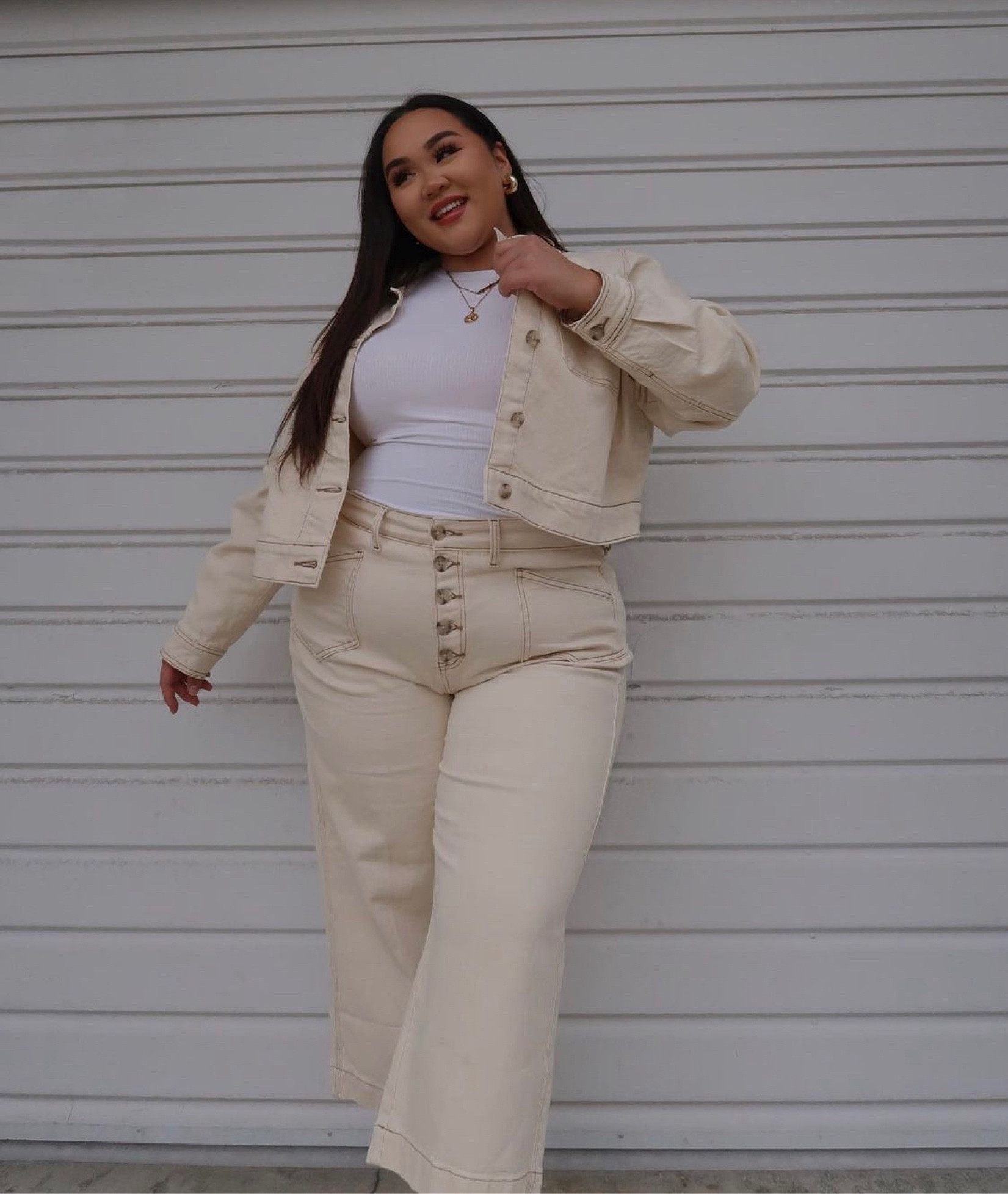 I’m wearing… 
• jacket - 2X 
• jeans - US 20
• tank - 2X

#LTKcurves #LTKSeasonal #LTKfit