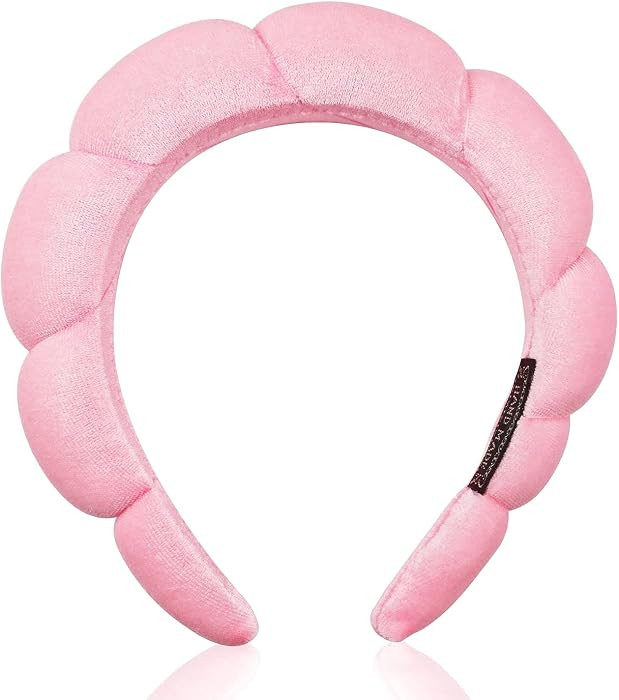 DRESHOW Spa Headband for Women Sponge Headband for Washing Face Clouds Soft Terry Cloth Makeup Sk... | Amazon (UK)