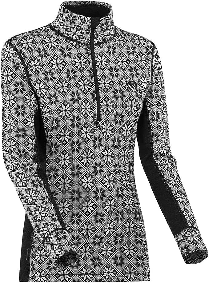 Kari Traa Women's Rose Base Layer Top - Half Zip Long Sleeve Wool Thermal Shirt | Amazon (US)