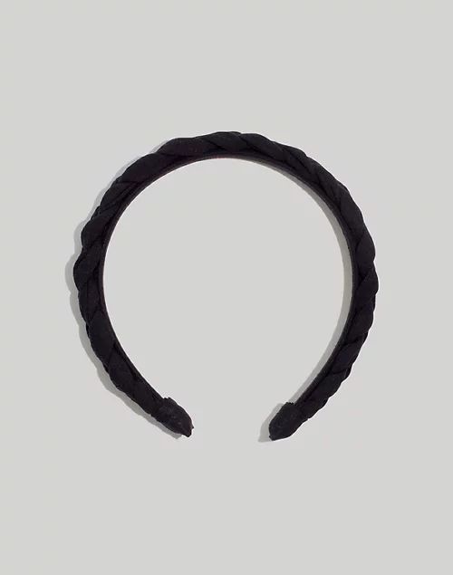 Skinny Puffy Braided Headband | Madewell