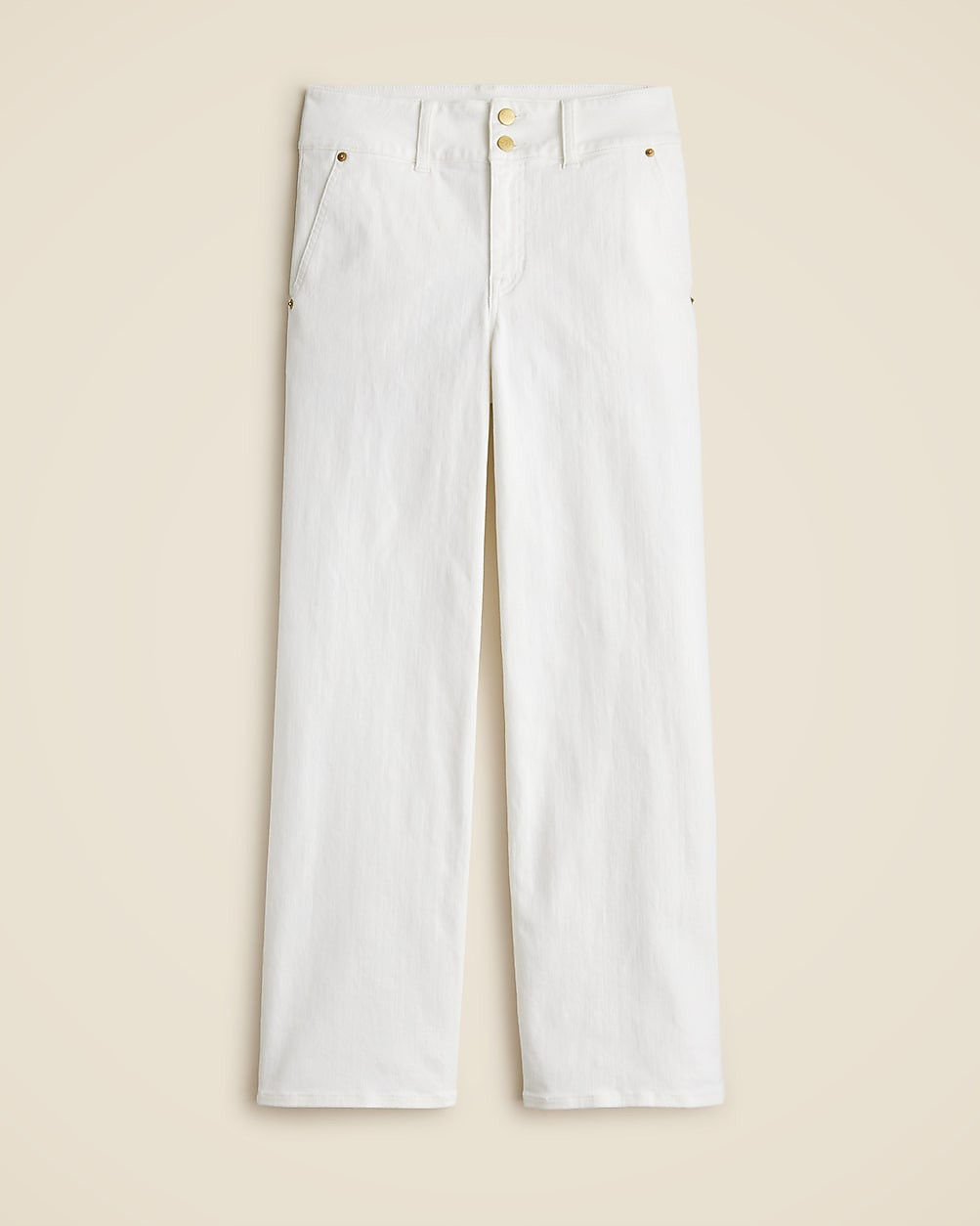 Slim-wide jean with stacked buttons | J. Crew US