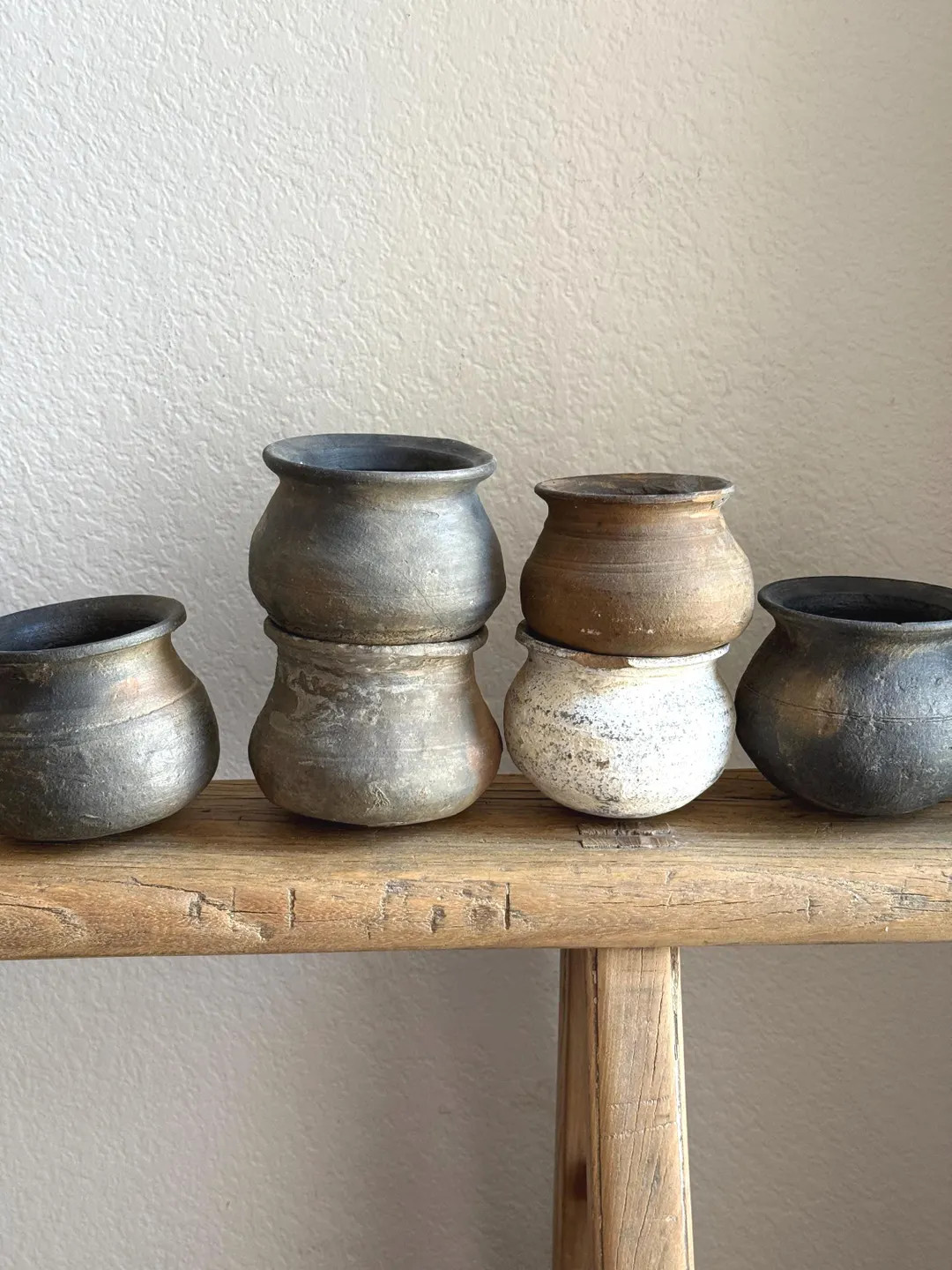 Small Vintage Clay Pot Vessel - Etsy | Etsy (US)