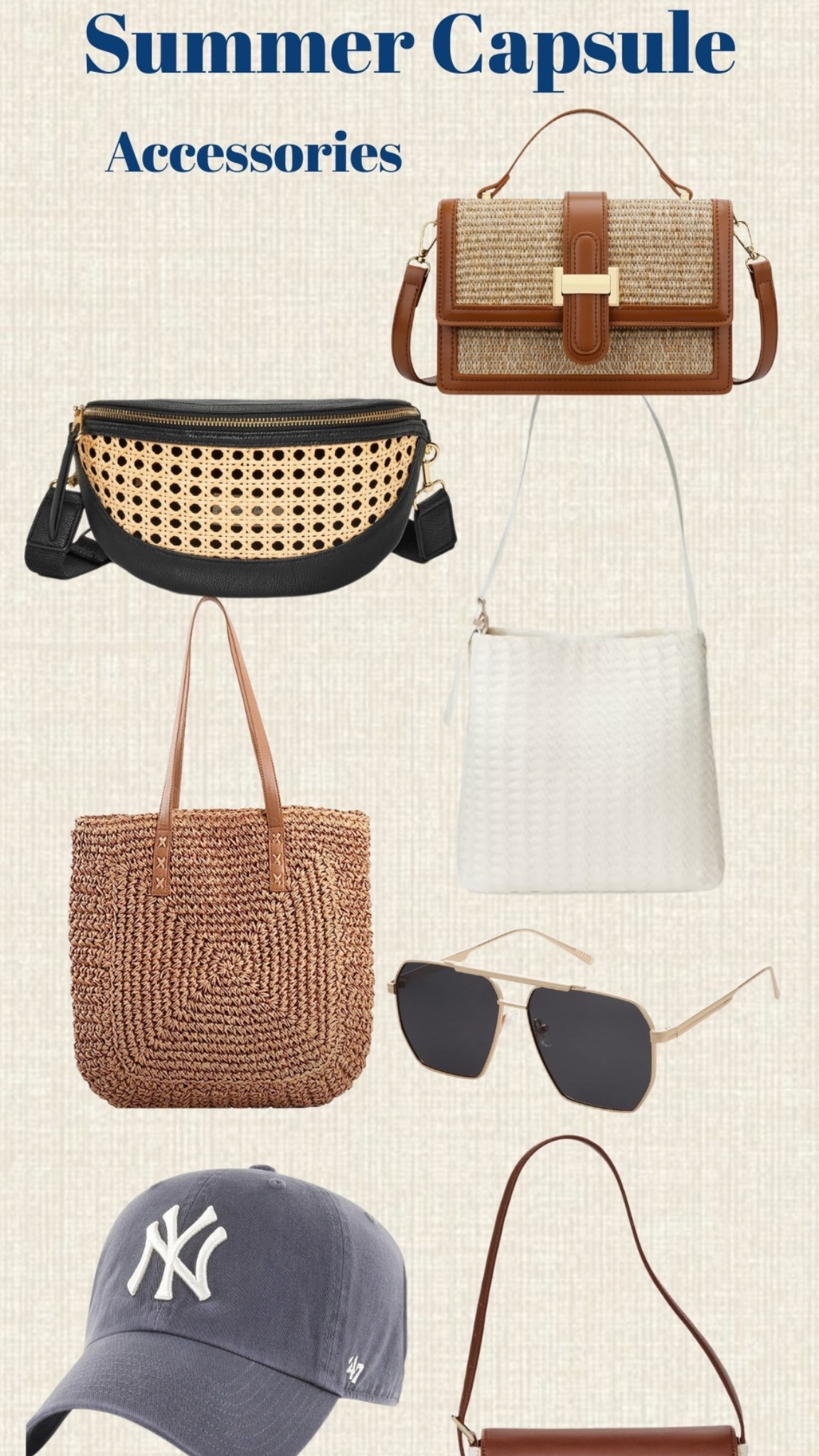 Summer capsule wardrobe accessories 

#LTKFindsUnder100 #LTKStyleTip #LTKFindsUnder50