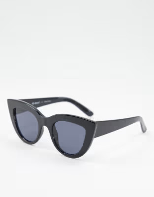 AJ Morgan chunky cat eye sunglasses in black | ASOS (Global)